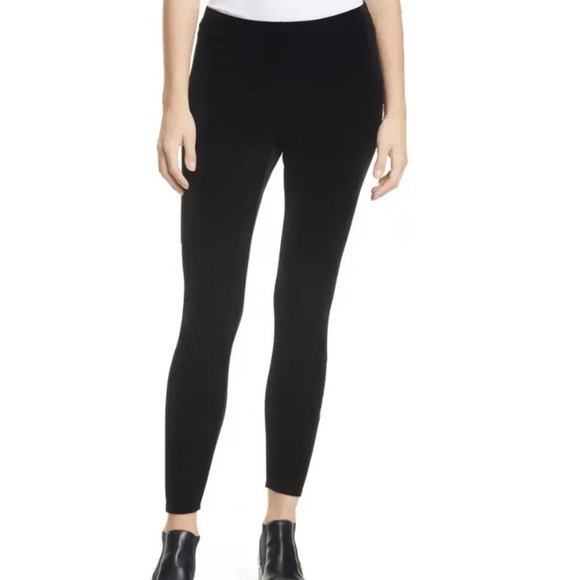 New EILEEN FISHER Velvet Ankle Leggings Size XL (Black) - Picture 1 of 8